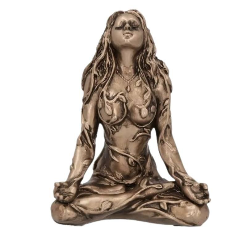 

Modern Art Gaia Mini Mother Earth Resin Craft Outdoor Home Decor Antique Bronze