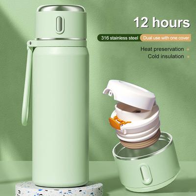 550ML Thermosfles Roestvrij Staal Thermische Waterfles Houdt Koud en Warm Thermosbeker Vacuümfles Thermosfles Meisjes Cadeau