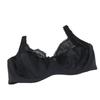 Women's Thin Mold Cup Back Three-Row Buckle Underwear Sexy Lace Edge Bow Bra Comfortable Breathable Steel Rim Bra