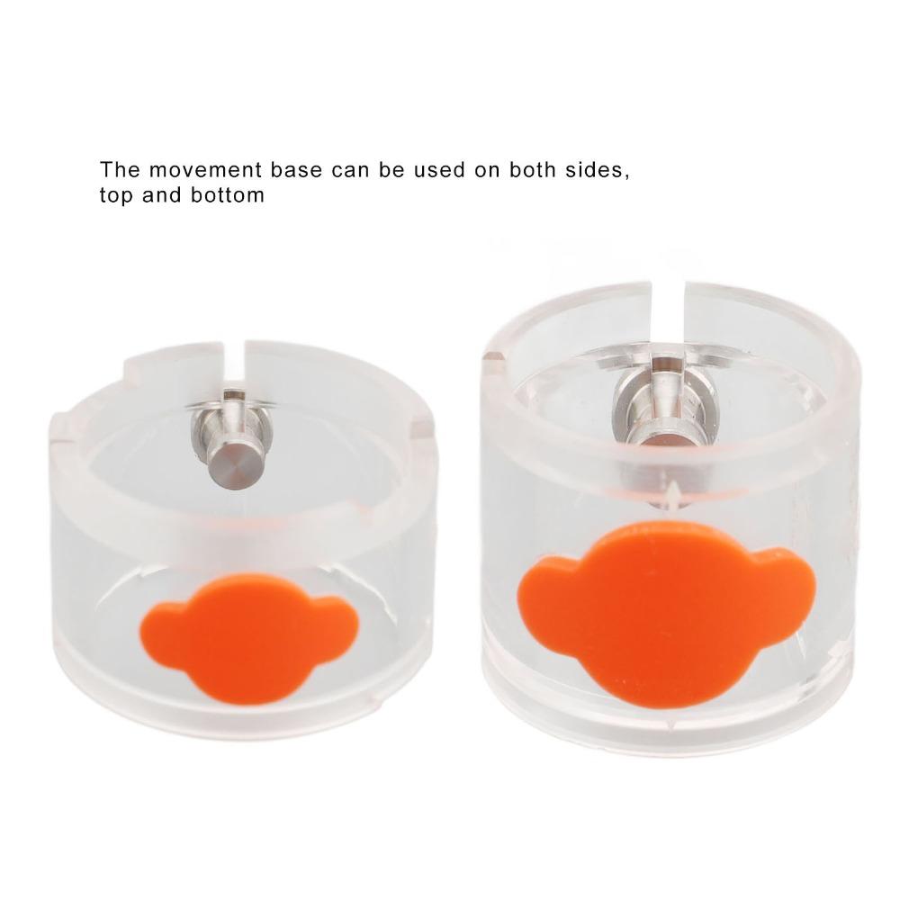Transparent Watch Movement Clamp Plastic Watch Movement Base Dual Sided Fixture Workstation Use
