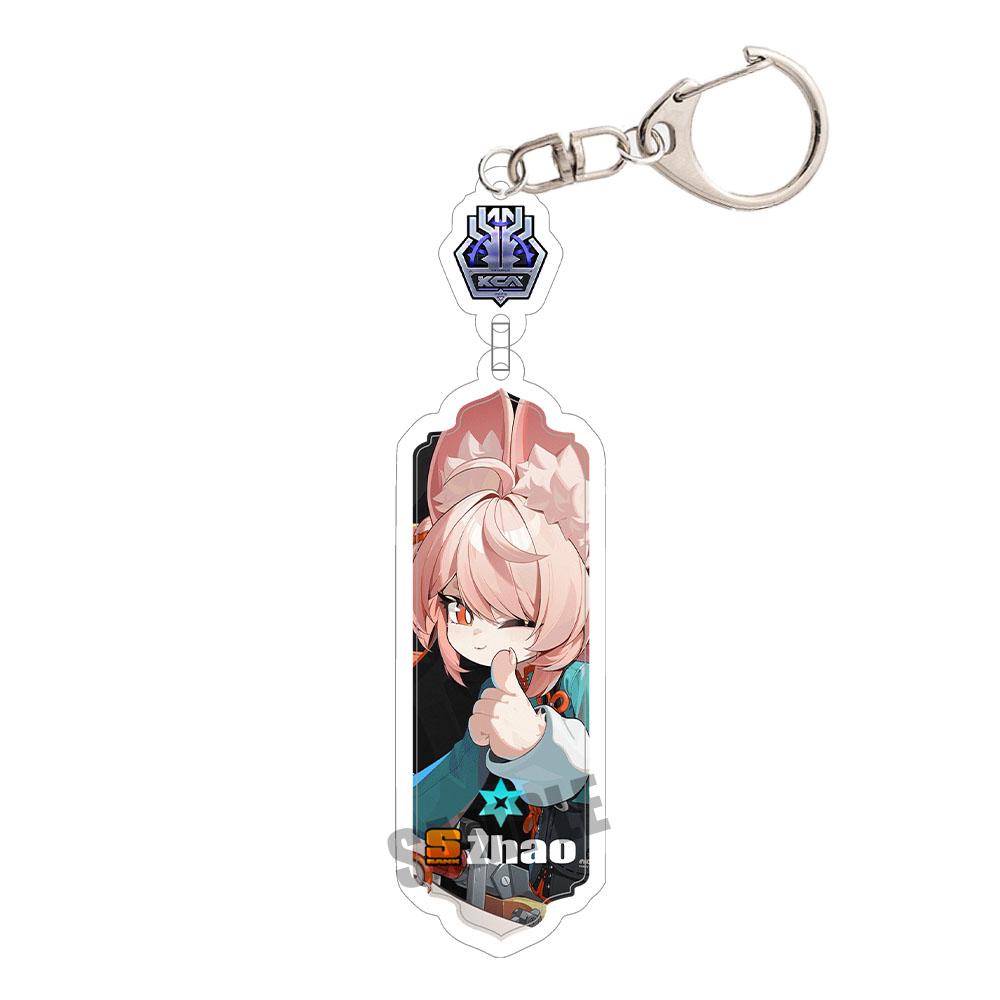 Game Zenless Zone Zero Acrylic Keychain Aria Cissia Nangong Yu Backpack Keyring Pendant Belle Nicole Demara Decorative Ornament