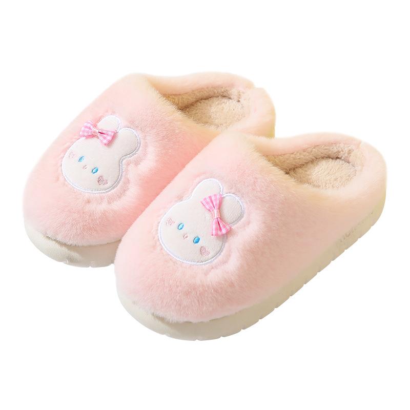 Barneslippers i bomull, fluffy slippers