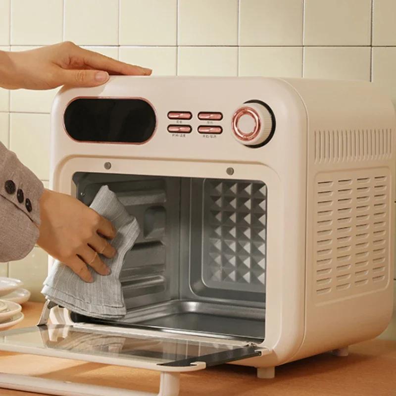 18L Elektrisk Ugn, Multifunktionell Airfryer och Ugnskombination, Helautomatisk Stekning och Bakning