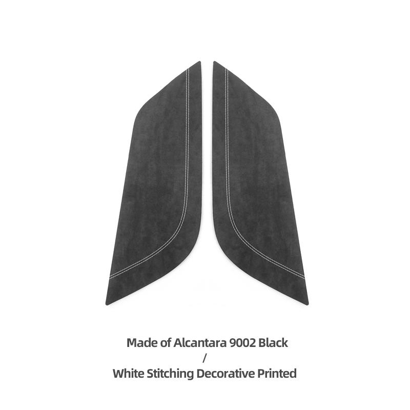 For Ford Mustang GT 2015-2025 Made of Alcantara Center Console Side Leg Pad Panel Trim Sticker Car Interior Tuning Accessories