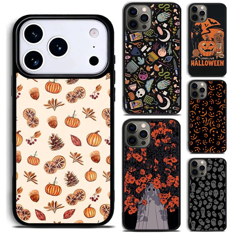 Halloween Phone Case for iPhone 17 16 15 Pro Max Air 14 13 12 11 Plus Shockproof Cover