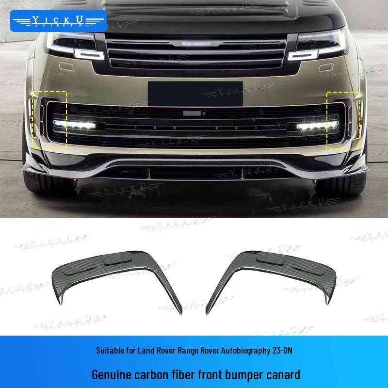 MS Style Carbon Fiber Body Kit for New Land Rover Range Rover: Front Lip, Rear Lip, Fender Flares, Side Skirts, Tail Spoiler, and Wind Deflectors