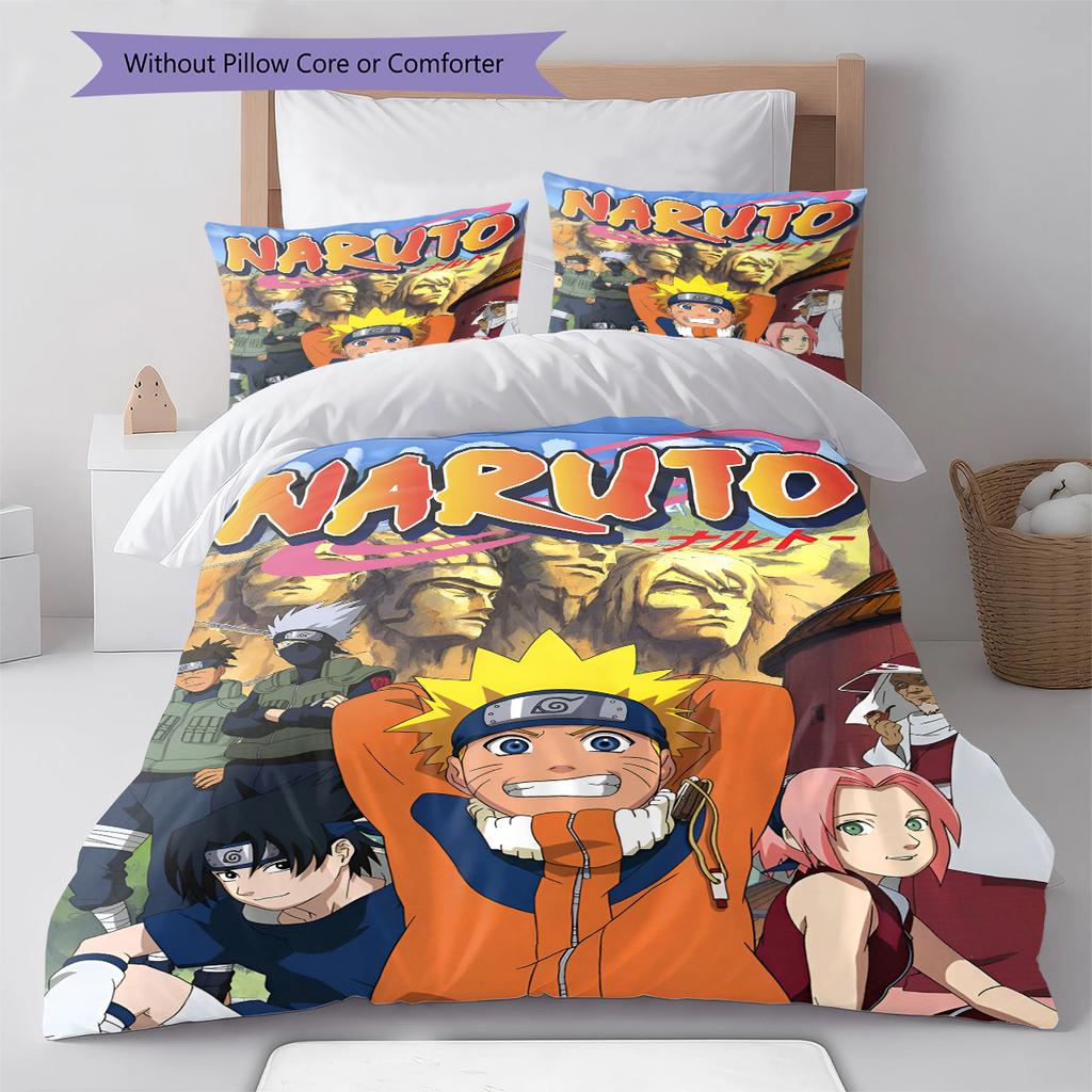 Set Copripiumino Trapuntato con Fantasia Cartone Animato Federa Decorazione per la Casa Regalo di Compleanno (1 * copripiumino + 2 * federa, senza nucleo)