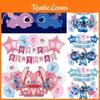 Cute Pink Stitch Aluminum Foil Balloon Set Interstellar Baby Birthday Decoration Balloons