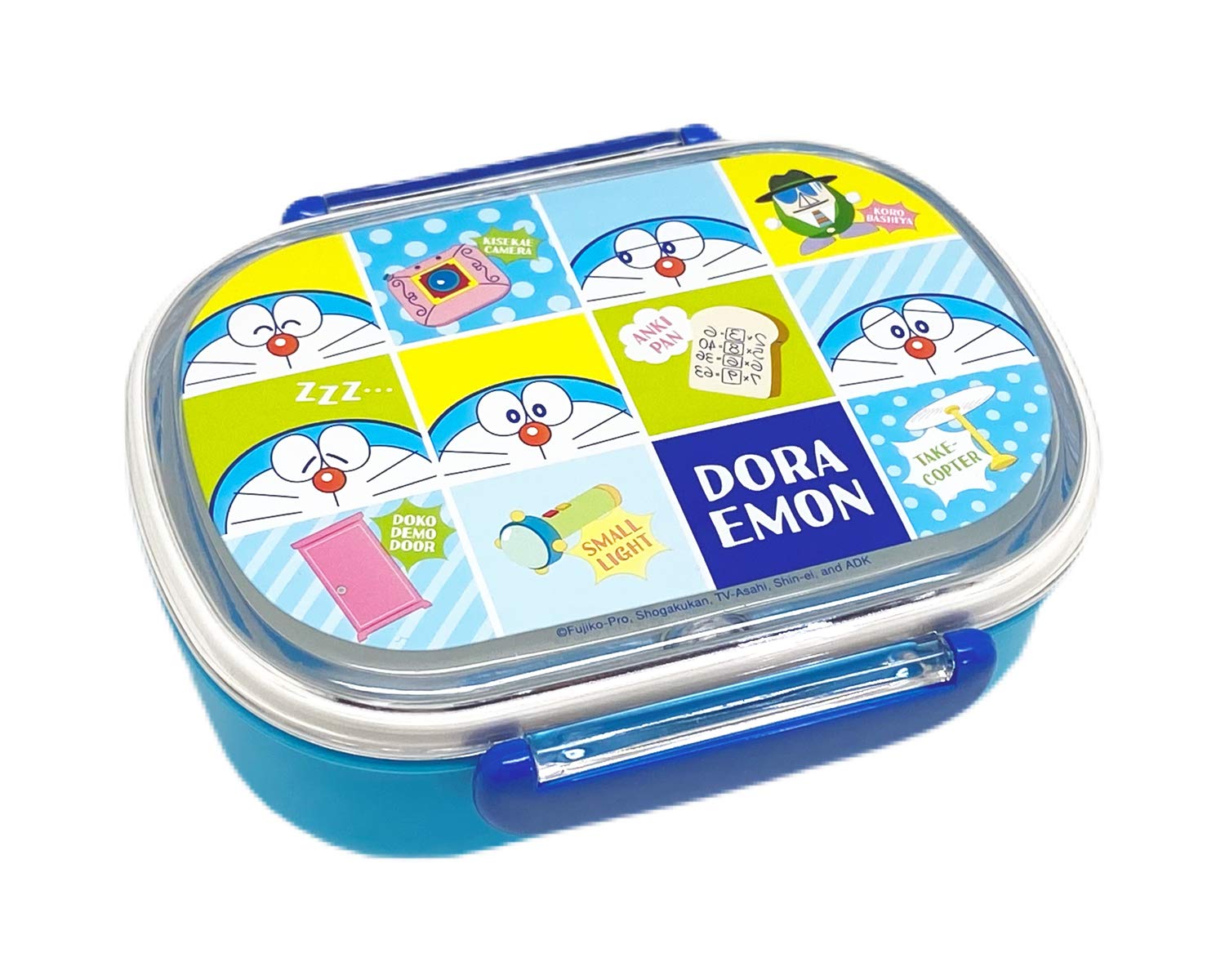 

OSK Bento Box Lunch Box Doraemon 360ml with inner lid for microwave Made in Japan Dishwasher safe [Comes container/Remove safe] PCR-7 синий