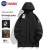 NASA GISS Men's Hooded Mid-Length Windproof Jacket