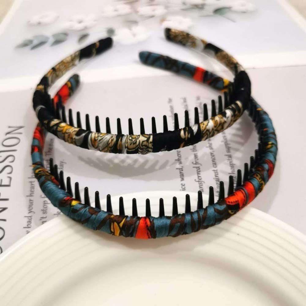 Wash Face Non-slip Floral For Girls Toothed Headband Plastic Women Hair Hoop Korean Style Hairbands