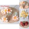 Artificial Flower Decor Pack With 6 Stems Of Daisy And Chrysanthemum Flowers In Various Colors For Wedding And Home Use