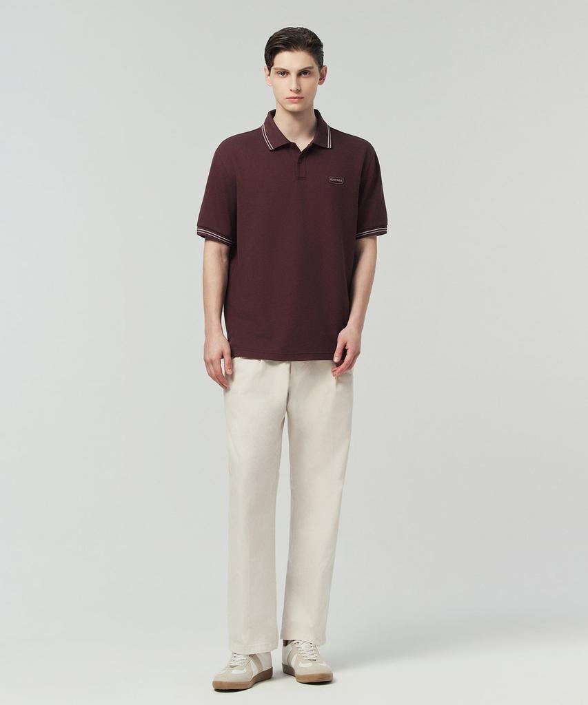 DUVETICA Sapada (Wine) (Men'S Short-Sleeve Polo Shirt)