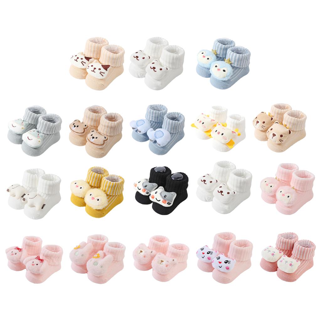 Dicke Bodensocken Niedliche Cartoon Kleinkindsocken Weiche Kleinkind Babysocken Tierdesigns für Herbst Winter Halten Füße warm