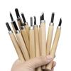 12Pcs Professional Wood Carving Chisel Knife Hand Tool Set For Basic Detailed Carving Woodworkers Gouges