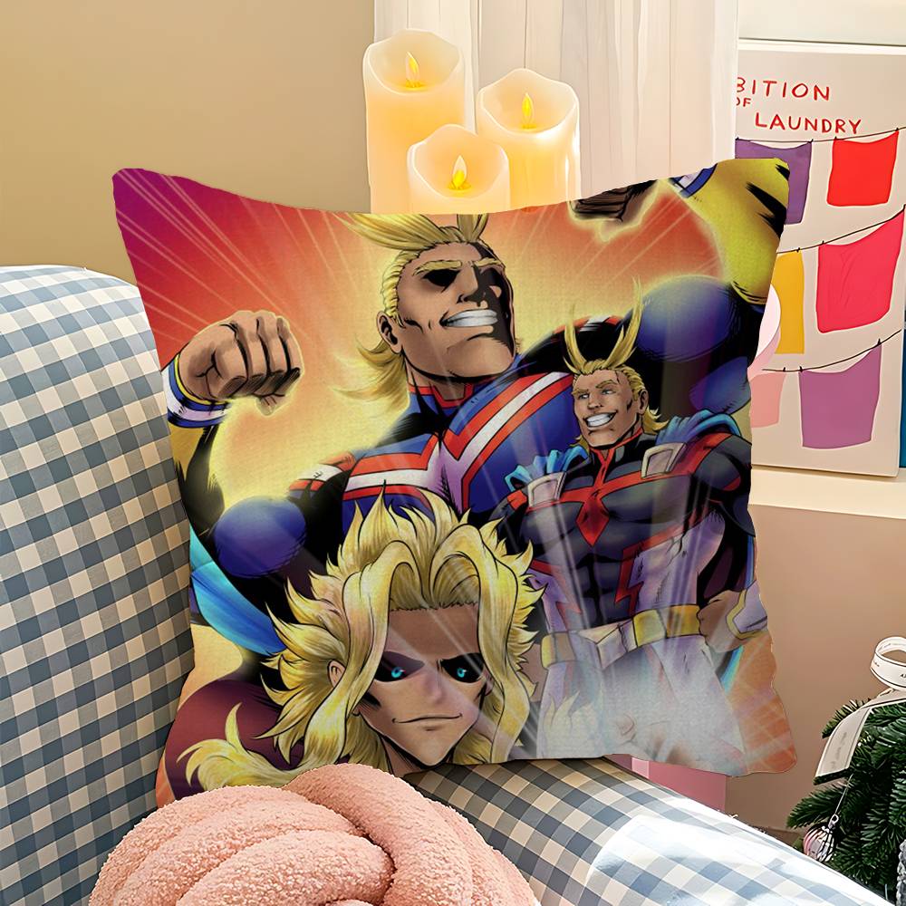 My Hero Academia All Might Personalized Pillow Cover Kids Bedroom Wild Party Decor Pillowcase Kid Birthday Shower Gift