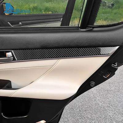 Real Soft Carbon Fiber Sticker For Lexus GS 2012 2013 2014 2015 2016 2017 2018 LHD RHD Car Door Protect Panel Interior Trim
