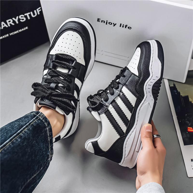 Moda pentru bărbați Pantofi de skateboard ocazional de jos pentru băieți Pantofi comozi Studenți de sex masculin Trend Talpă moale Clasic Respirabil Sală de sport Anti-alunecare