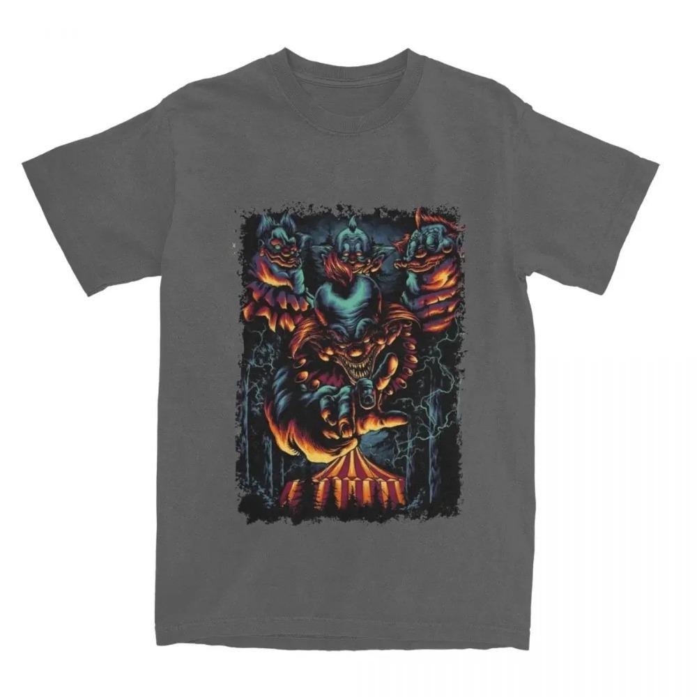 Men Women's Killer Klowns From Outer Space T-Shirt Outfits Funny  Horror Clown Film T Shirt Tee Clothing Summer