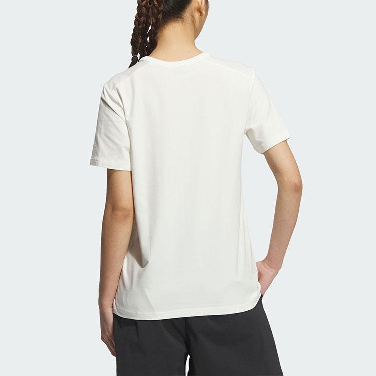 Adidas Graphic Anime Short Sleeve Round Neck T-Shirt Women Tops White JN6660