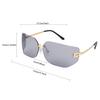 Rimless Sunglasses For Women Men Fashion Women's Sunglasses UV400 Protection For Shopping Travel Driving Fishing