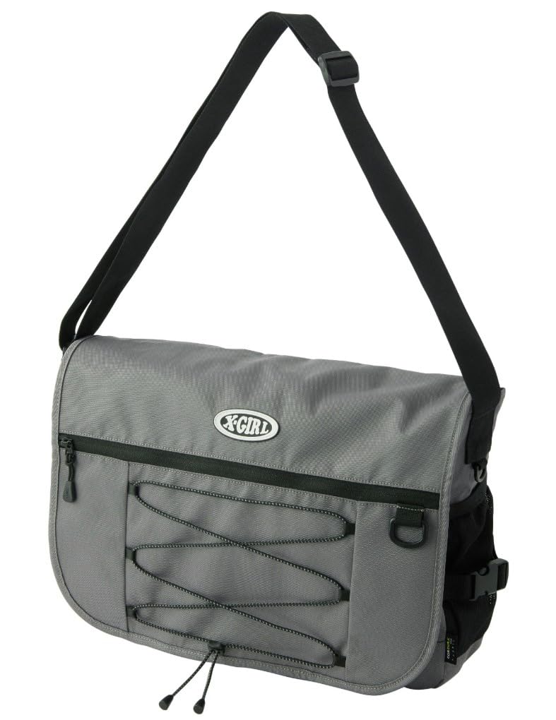

Shoulder bag OVAL LOGO BUNGEE CORD MESSENGER BAG GREY [X-girl] Women s серый