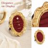 Photo Jewelry Display Stand with Oval Velvet Tray for Earrings Necklaces Bracelet