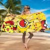 Pikachu Absorbent Microfiber Towel, Cute Cartoon Print Quick Dry Towel for Pool Camping Yoga