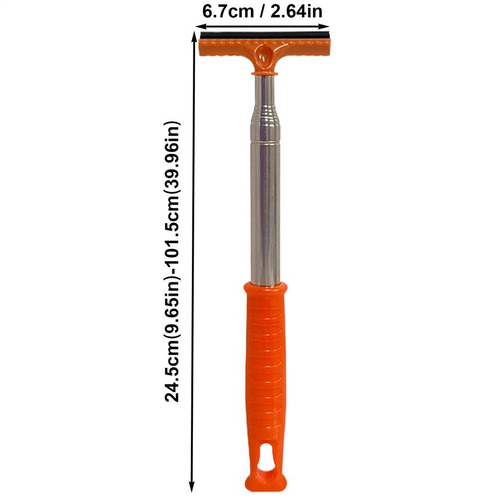 Side Mirror Squeegee Telescopic Comfortable Grip Retractable Auto Glass Squeegee For RV Truck Automotive Sedan Pickup