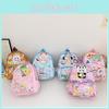 Three Panda Baby Frog Dog Capybara Animal Pattern Backpack Schoolbag Cartoon
