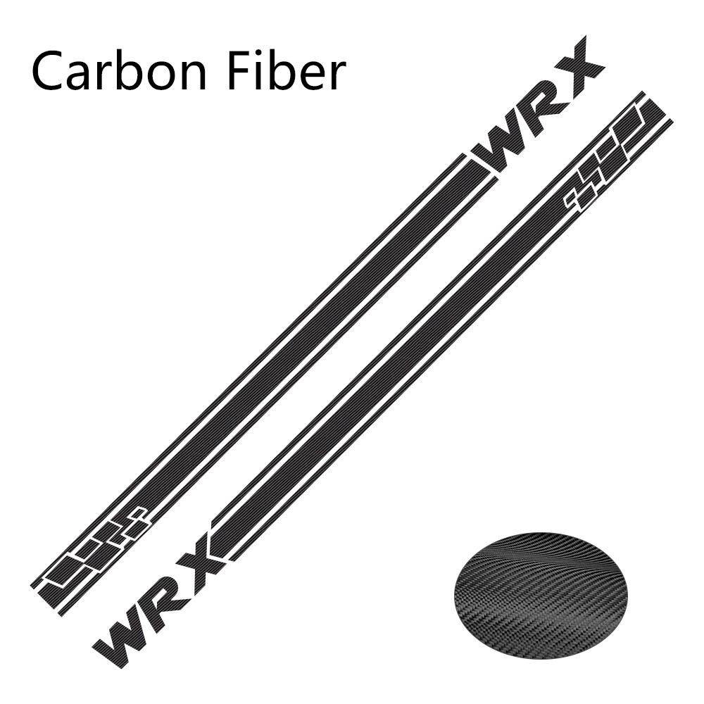 2Pcs For Subaru WRX Car Door Side Stripes Stickers Vinyl Film Auto DIY Sports Styling Decals Automobile Car Tuning Accessories