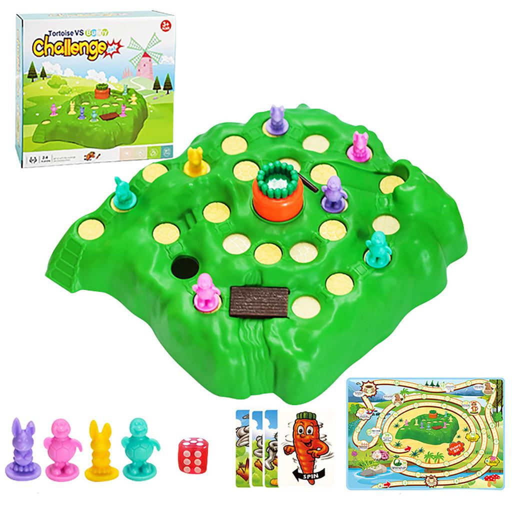 Children'S Desktop Toy Turtle Rabbit Race Competition Parent-Child Interactive Challenge Game