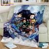 Japonské Anime Demon Slayer Deka Kreslená Deka Tomioka Giyuu Deka Potah na křeslo Deka Pohovka Přehoz přes postel Vějíř Dárek