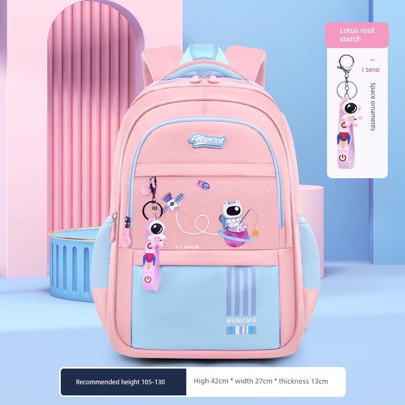 

для учеников начальной школы, с 3 по 6 класс, большая вместимость, грязеотталкивающий, сверхлегкий, красивый, защита спины, водонепроницаемый, для девочек Lotus root starch small size