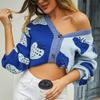 2025 Autumn New Sweater V-neck Button Cardigan Strawberry Jacket Sweater Women