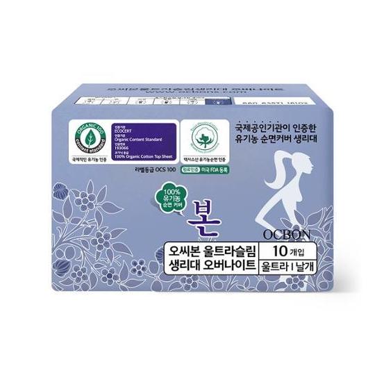 

Organic Natural Sanitary Napkin Overnight 10p