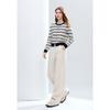 Betu Women's Striped Long Sleeve Knit Sweater