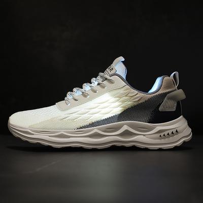 Ultra-light Color Matching Lace-up with Elastic Shock Absorption Cushioning Outdoor Sports Sports Competitive Running Shoes