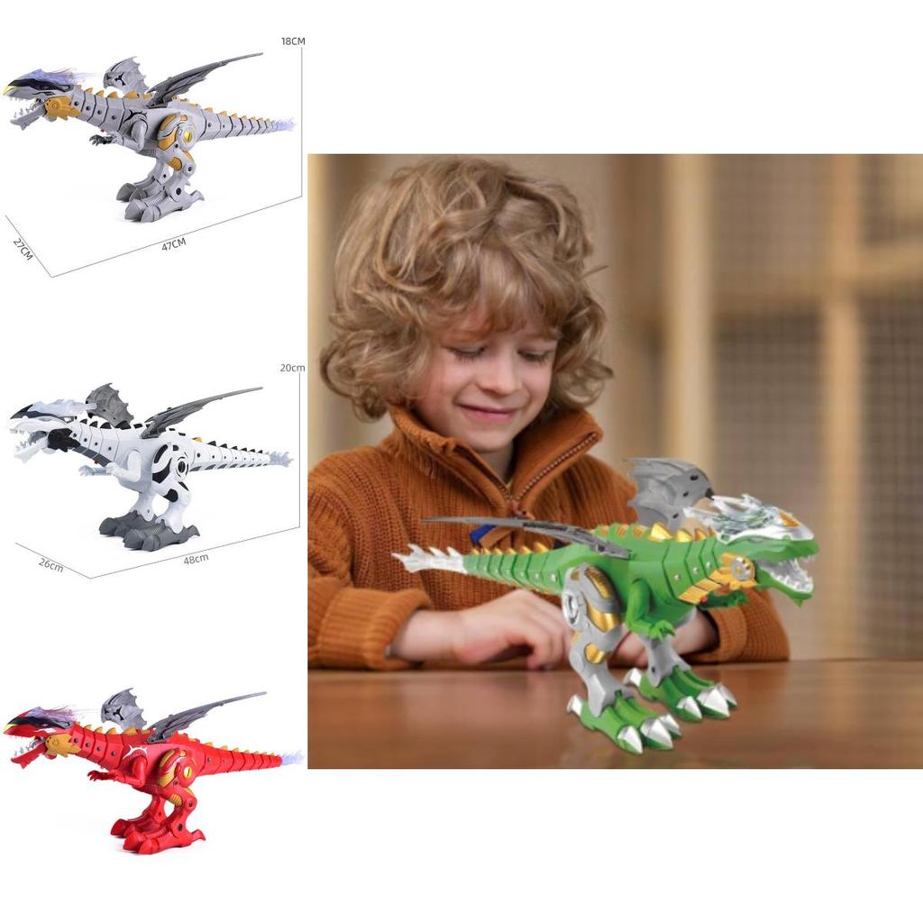 Childrens Electric Dinosaur Toy With Lights And Sound For Kids Ages 4 To 6
