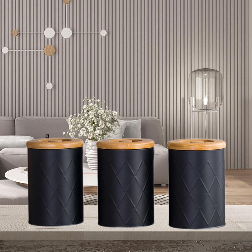 Küchen Vorratsdosen Set Tee Kaffee Zucker Behälter Set, Mehrzweck, Dekorative Dosen Lebensmittel Lagerbehälter für Tee Kaffee