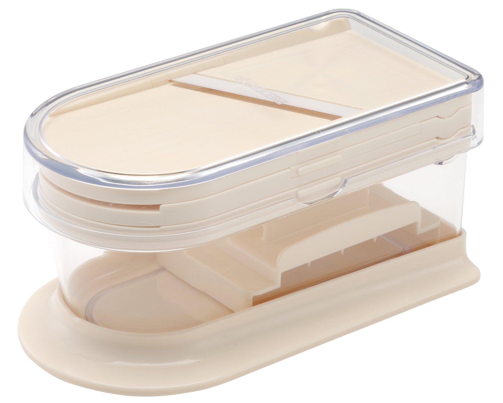 

Kyocera Компактная терка для готовки, сделано в и стерилизует и набор, Япония, керамика, нержавеющая, нарезает, соломкой, трет, отбеливает, белый, CS-350 белый