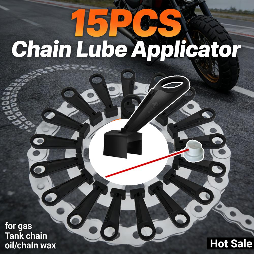 Motorcycle Chain Oiler Spray Gear Mess-Free Chain Wax Chain Cleaner Attachment Motorcycle Chain Lube Oiler Tool