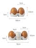 New Egg-Shaped Ceramic Spice Jar Seasoning Container Kitchen Restaurant Salt Pepper Sugar Jar