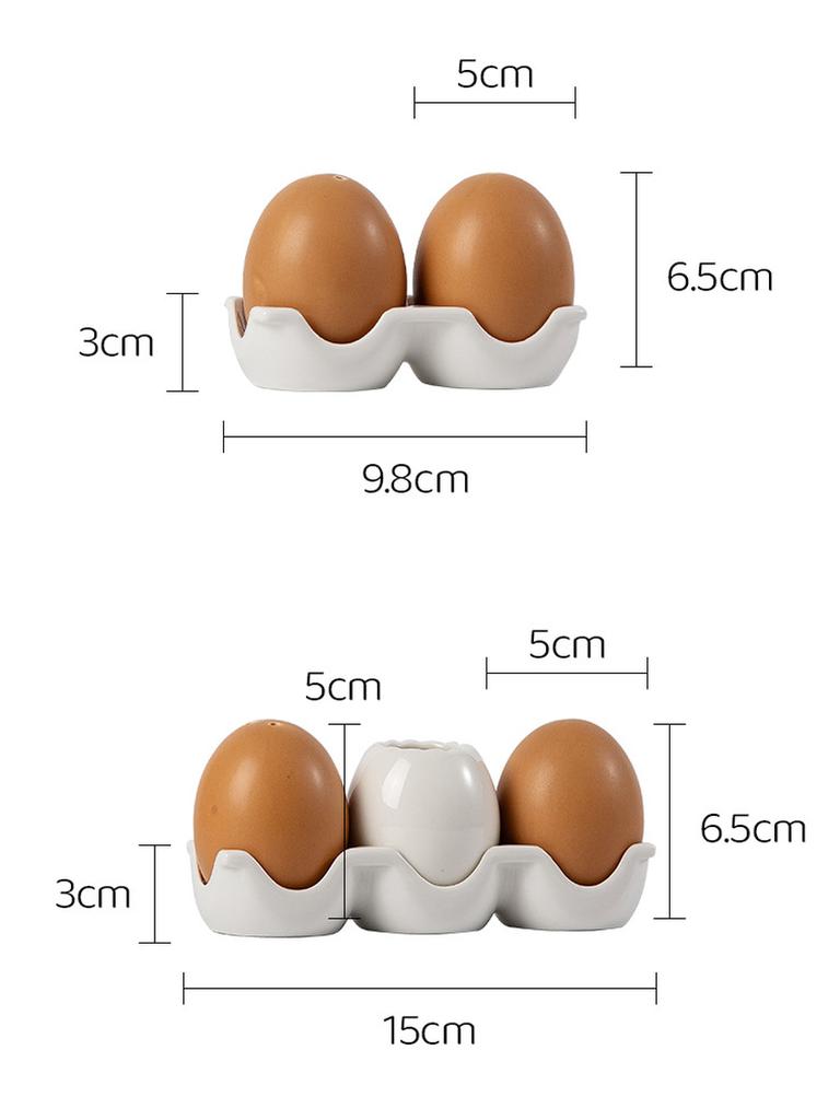 New Egg-Shaped Ceramic Spice Jar Seasoning Container Kitchen Restaurant Salt Pepper Sugar Jar
