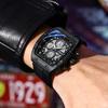 CHENXI Men's Multifunctional Quartz Watch Silicone Strap Sports Waterproof Six-Hand Calendar Male Clock relojes para hombres