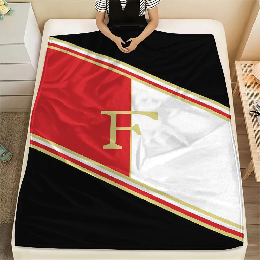 1PC Feyenoord Patterned Flannel Blanket Suitable For All Seasons for Home Decor Warmth and Comfort Gifts Holiday Present