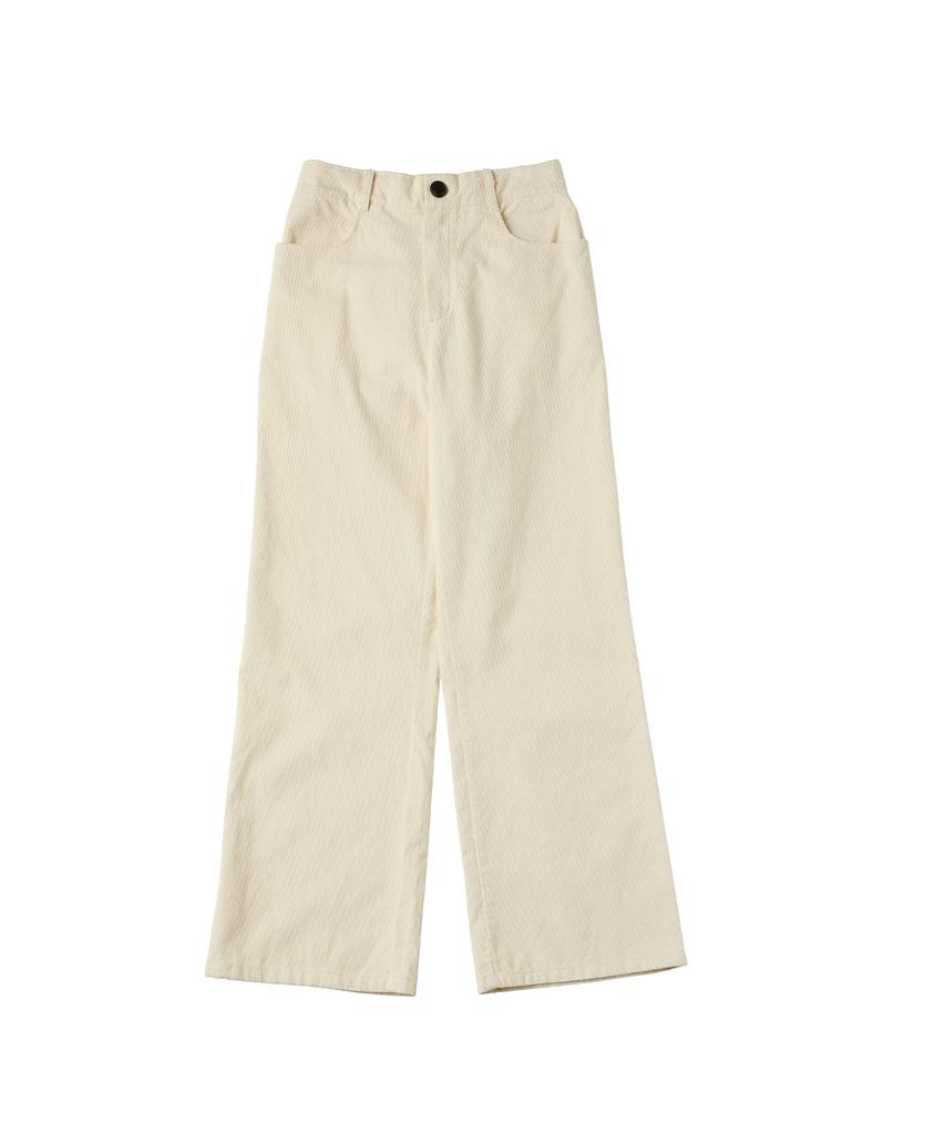 DANGLEDROP Dgdp Corduroy Standard Wide Pants_Ivory