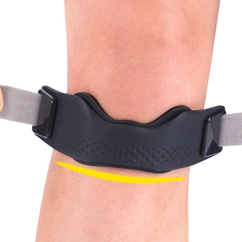 2pcs Silicone Patella Tendon Knee Straps Knee Support Knee Care Patella Knee Strap Flexible Fixed Protection Knee Sports Support Band