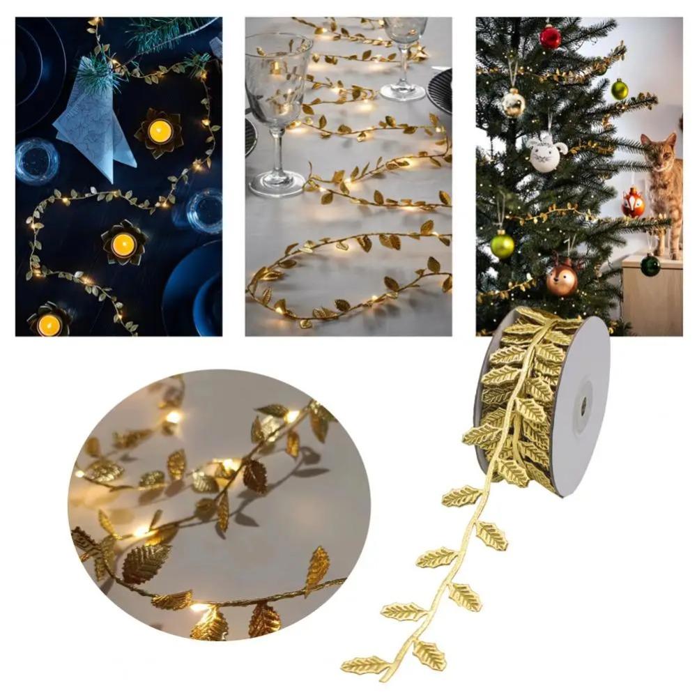 10M Length Maple Leaf Ribbon Multi Color Leaf Trim DIY Accessory Foliage Ribbon Gift Wrapping
