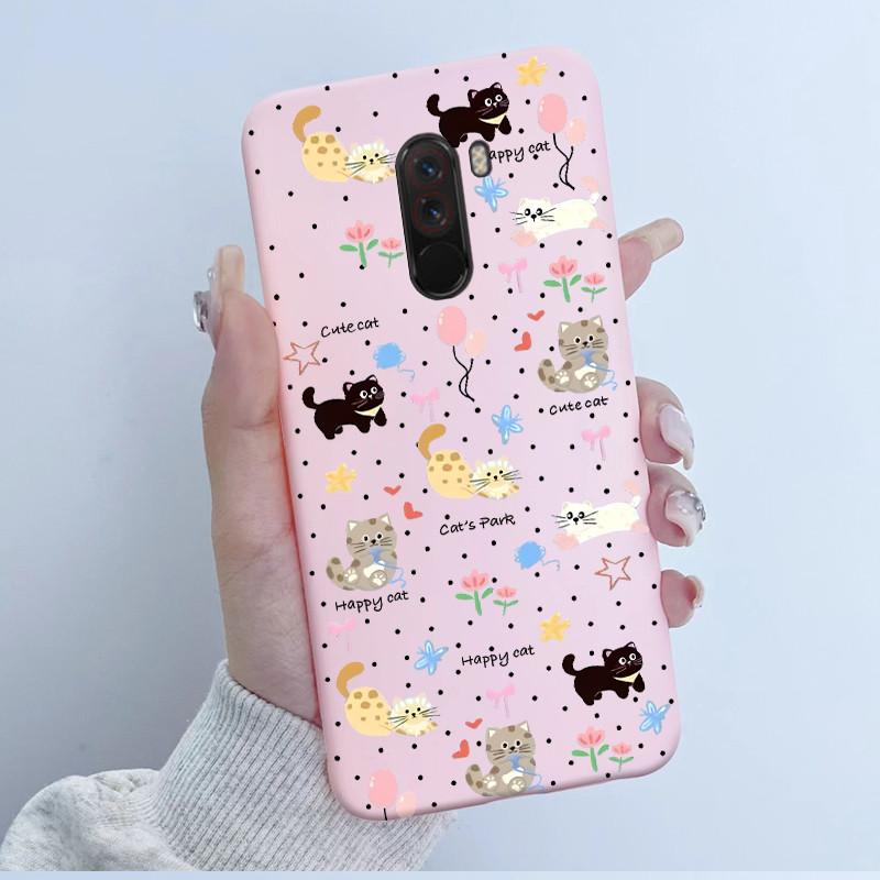 For Pocophone F1 Case Cute Cartoon Panda TPU Soft Silicone Phone Case For Xiaomi Pocophone F1 Back Cover PocoF1 Poco F 1 Fundas